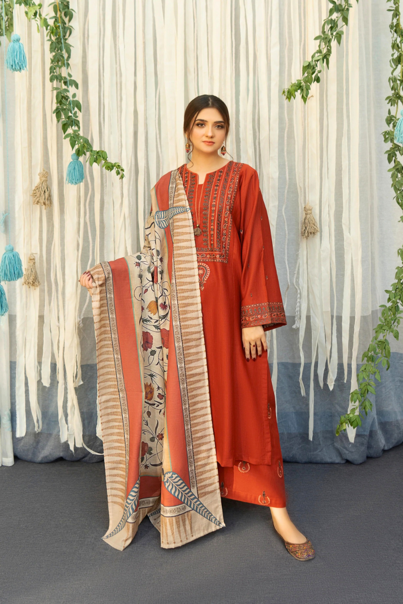 AISLING -3-Piece Lawn Ensemble with Digital Printed Chiffon Duppata-NL-6008